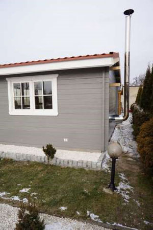 Drewniany domek rekreacyjny