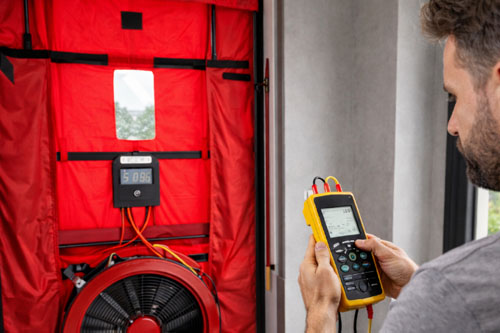 Test szczelności powietrznej